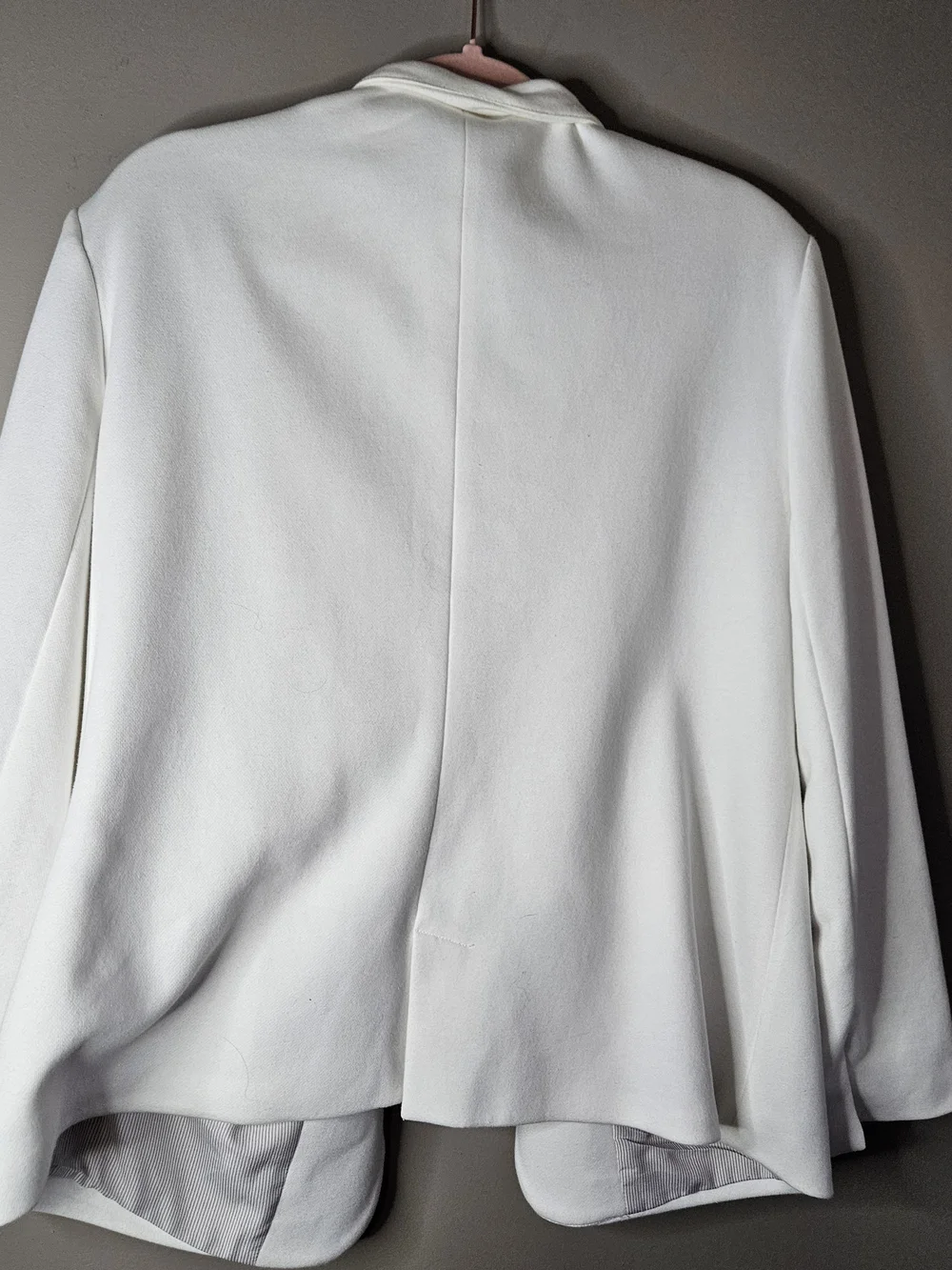 Gibsonlook White Open-Front Women's Blazer With Ptp 25" - Picture 4 of 4